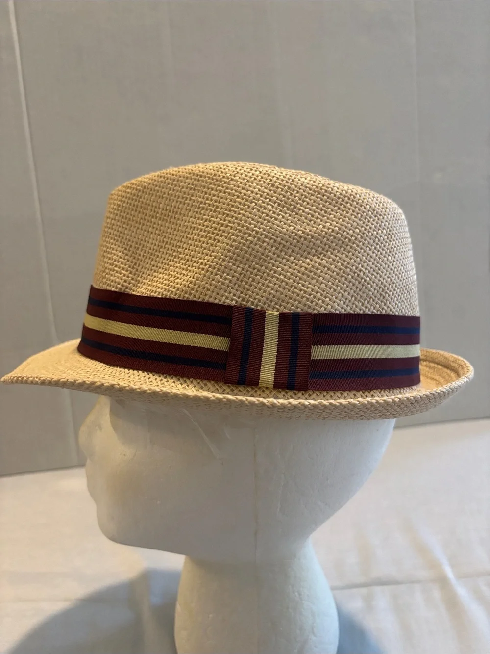 Kids Straw Fedora Hat